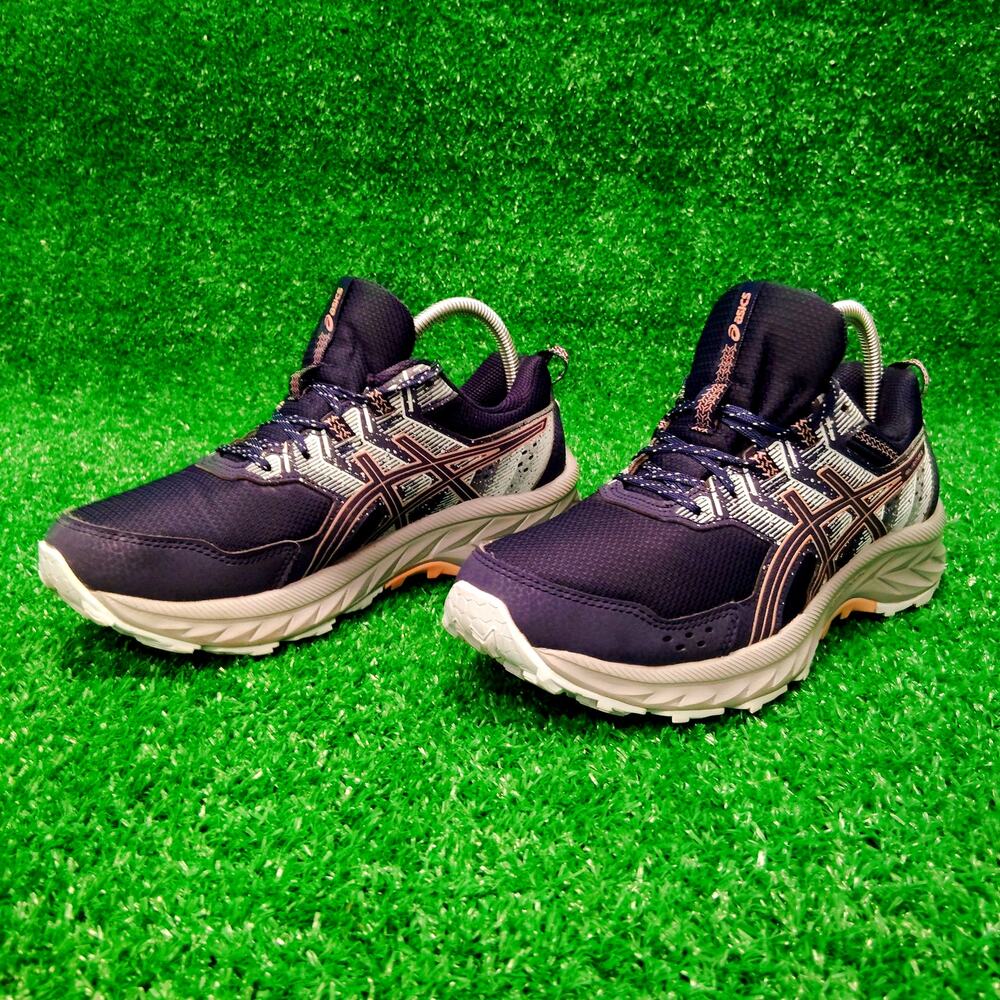 Asics Gel-Venture Running Sneaker Womens Size 9.5 Navy Athletic Walking 1012B313